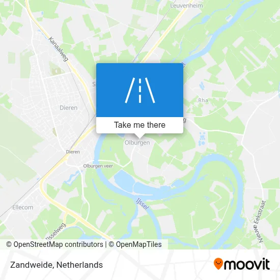 Zandweide map