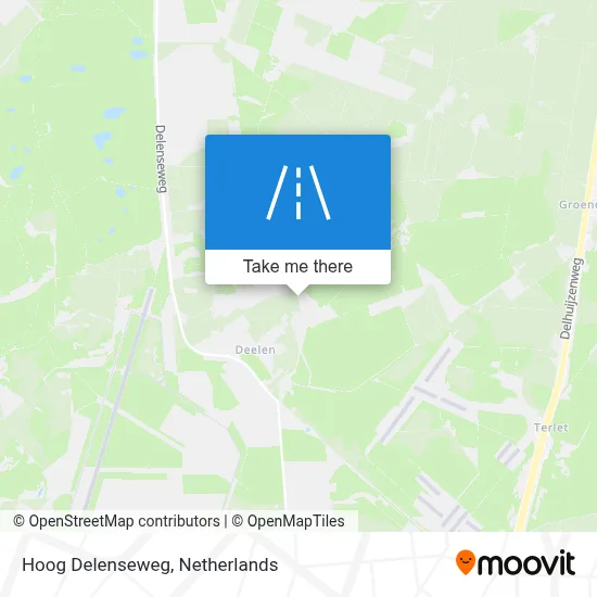 Hoog Delenseweg map