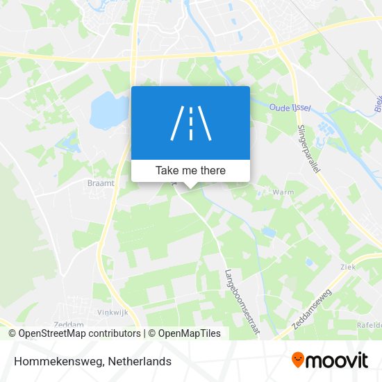 Hommekensweg map