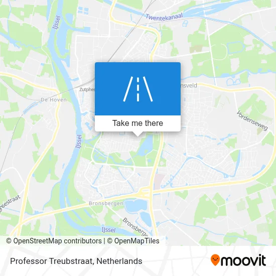 Professor Treubstraat map