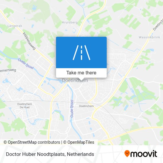 Doctor Huber Noodtplaats map