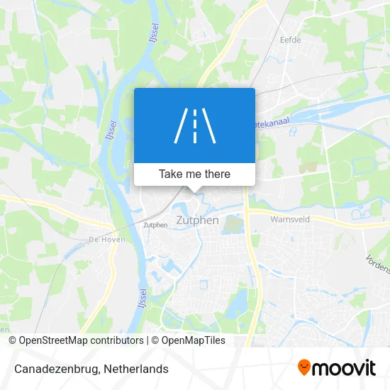 Canadezenbrug map
