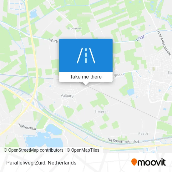 Parallelweg-Zuid map