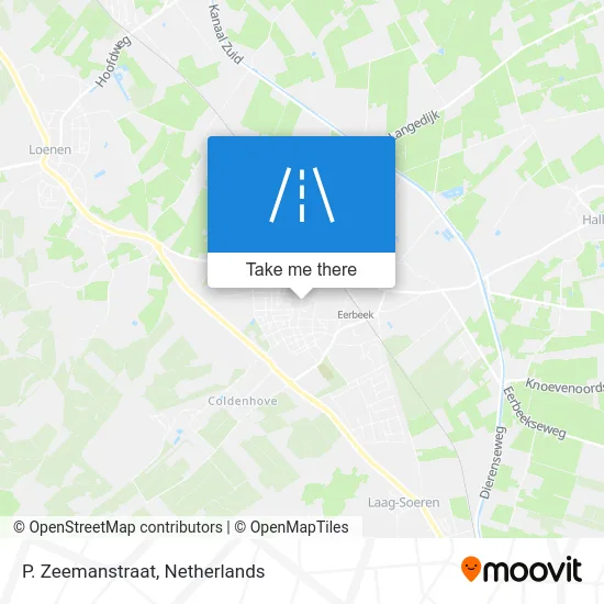 P. Zeemanstraat map