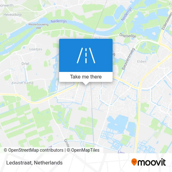 Ledastraat map