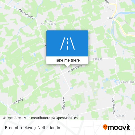 Breembroekweg map