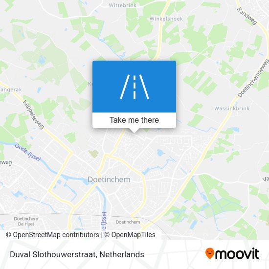 Duval Slothouwerstraat map
