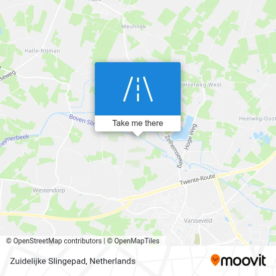 Zuidelijke Slingepad map