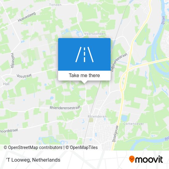 'T Looweg map