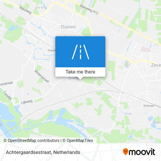 Achtergaardsestraat map