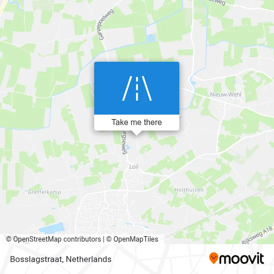 Bosslagstraat map