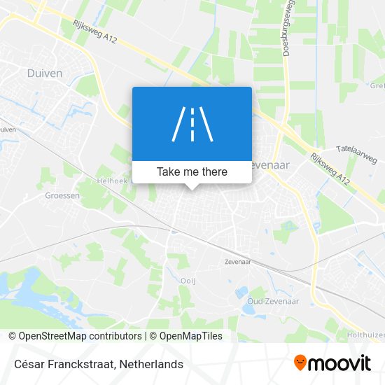 César Franckstraat map