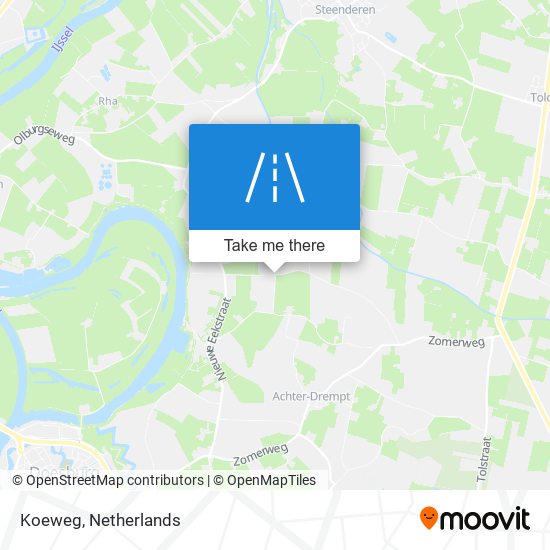 Koeweg map