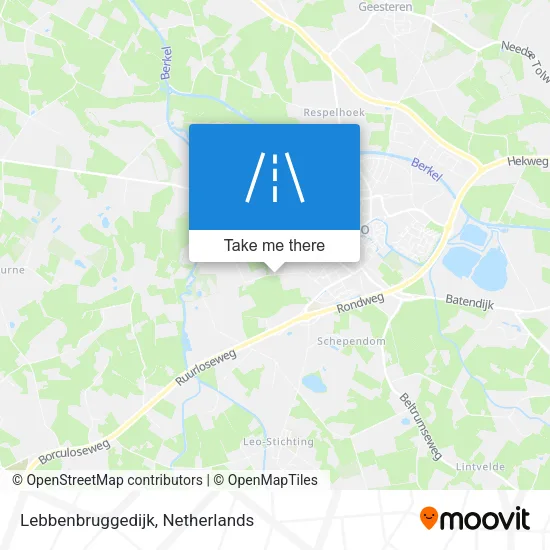 Lebbenbruggedijk map