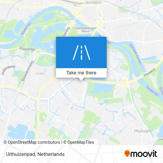 Uithuizenpad map