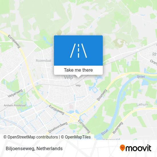 Biljoenseweg map