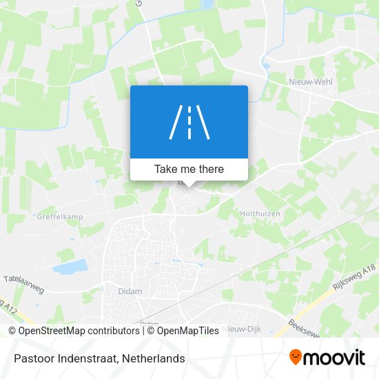 Pastoor Indenstraat map
