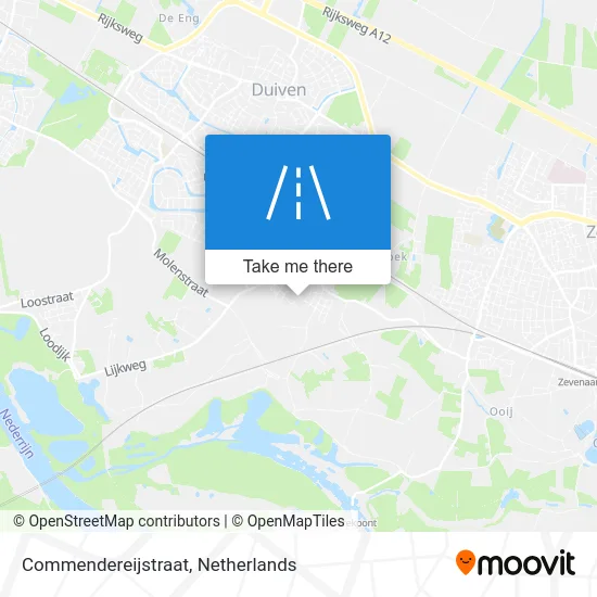 Commendereijstraat map