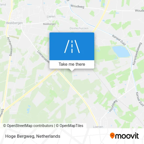 Hoge Bergweg map
