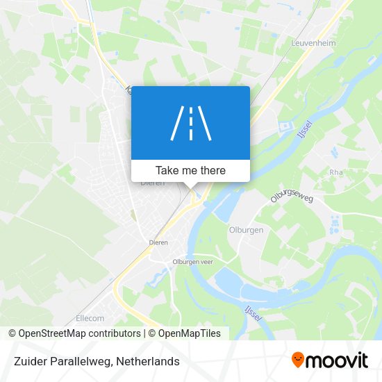 Zuider Parallelweg map