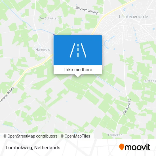Lombokweg map