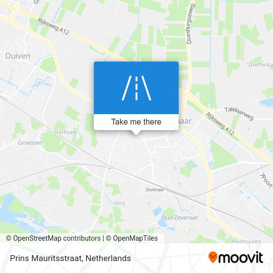 Prins Mauritsstraat map