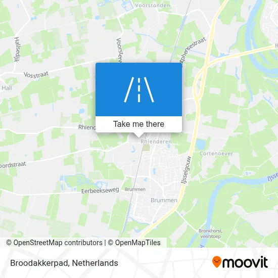 Broodakkerpad map