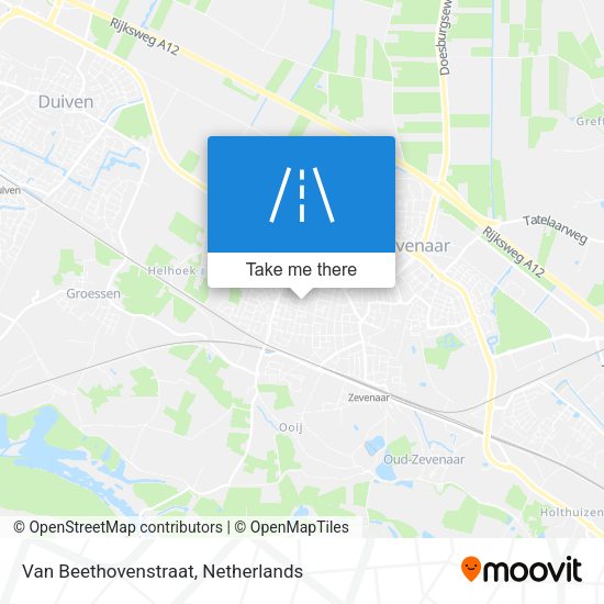 Van Beethovenstraat map