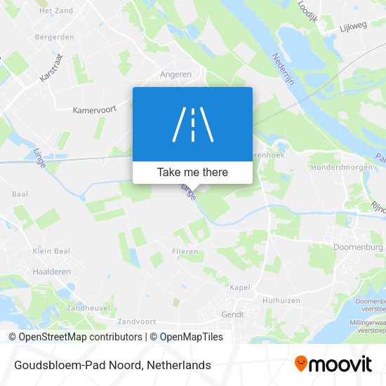 Goudsbloem-Pad Noord map