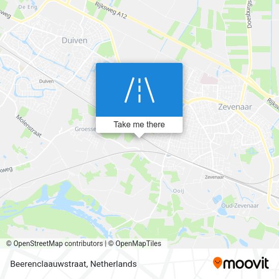 Beerenclaauwstraat map