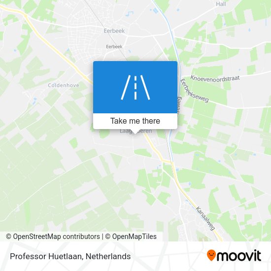 Professor Huetlaan map