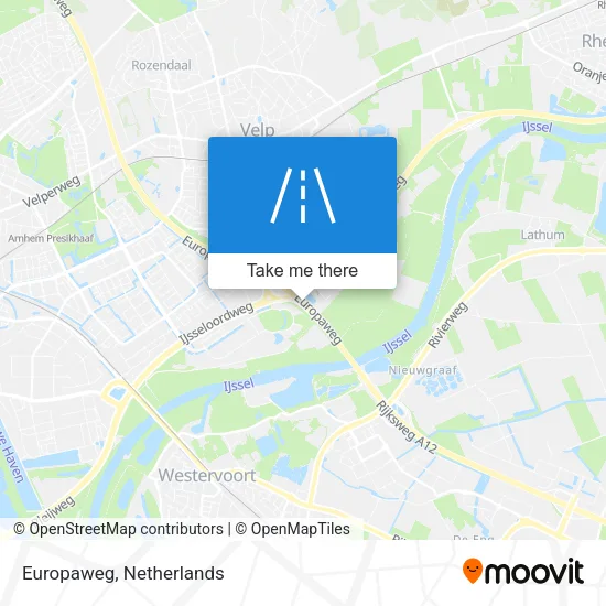 Europaweg map