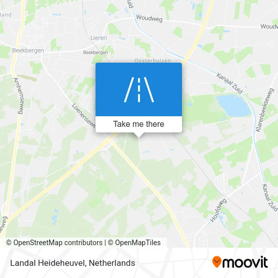 Landal Heideheuvel map
