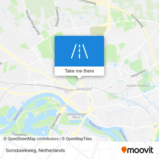 Sonsbeekweg map