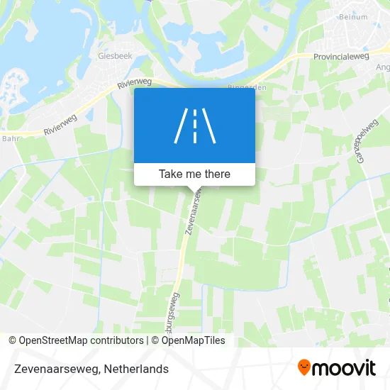 Zevenaarseweg map