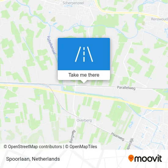 Spoorlaan map