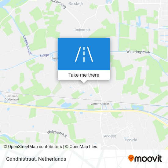 Gandhistraat map