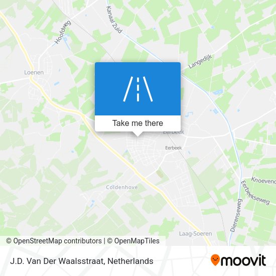 J.D. Van Der Waalsstraat map