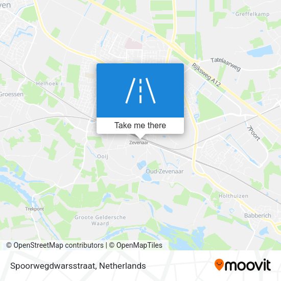 Spoorwegdwarsstraat map