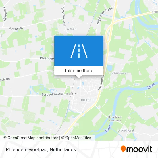 Rhiendersevoetpad Karte