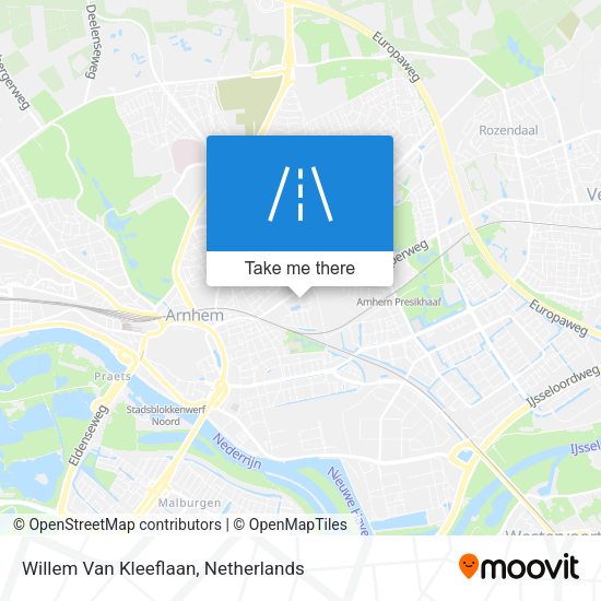Willem Van Kleeflaan map