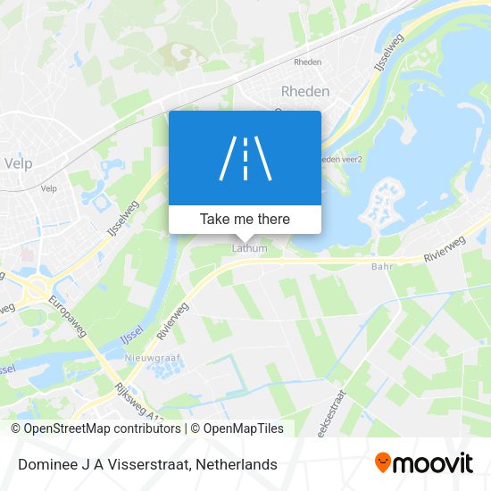 Dominee J A Visserstraat map