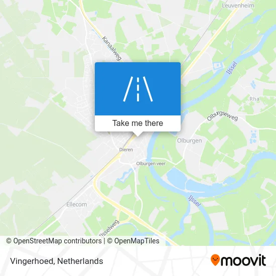 Vingerhoed map
