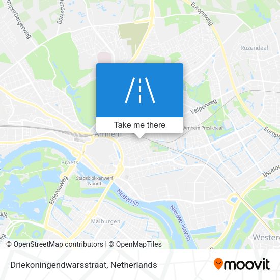 Driekoningendwarsstraat map