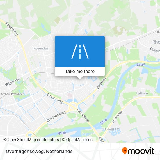 Overhagenseweg map