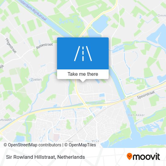 Sir Rowland Hillstraat map