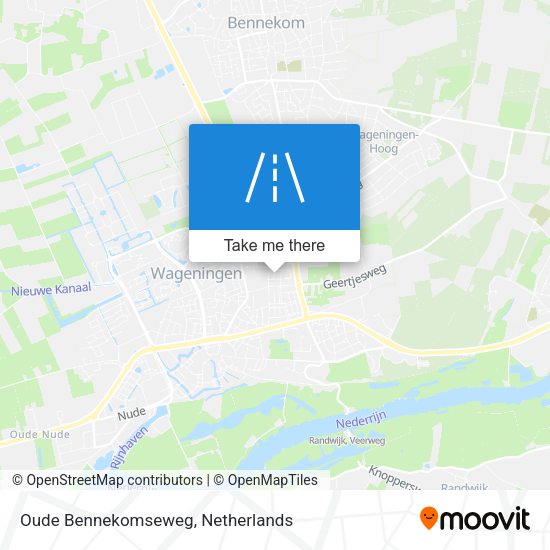 Oude Bennekomseweg map