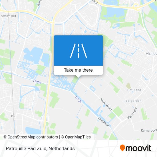 Patrouille Pad Zuid map