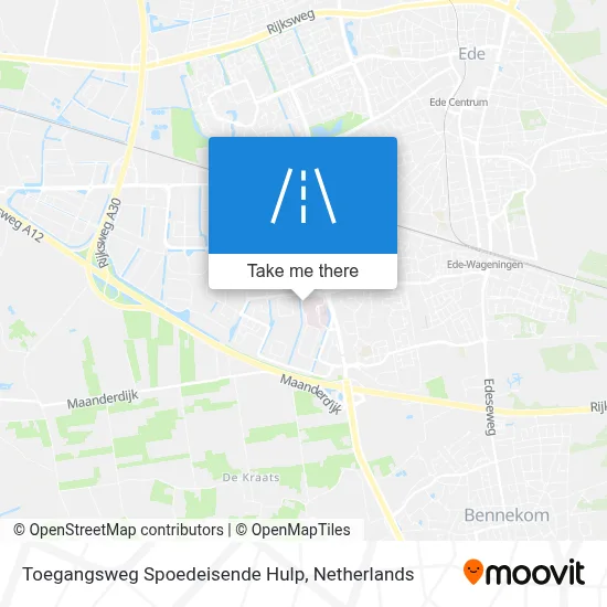 Toegangsweg Spoedeisende Hulp map
