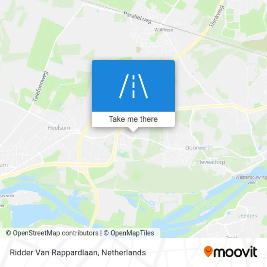 Ridder Van Rappardlaan map